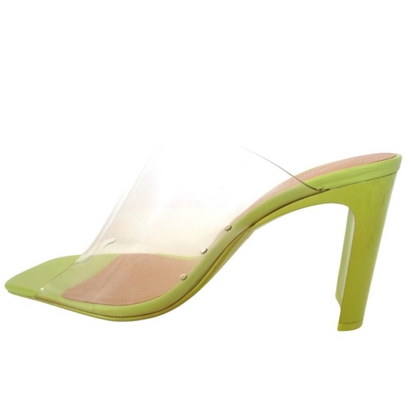 Chinese Laundry Lime Green Clear Strap Heels - Picture 4 of 8